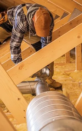 Professional duct cleaning after construction in a New Jersey building renovation
