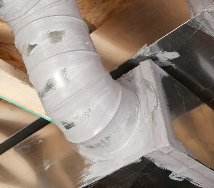 Metal air duct sealing process in New Jersey to enhance HVAC efficiency and reduce energy loss