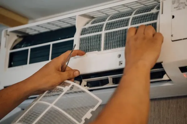 Cleaning and maintaining residential mini split air conditioning system for improved performance
