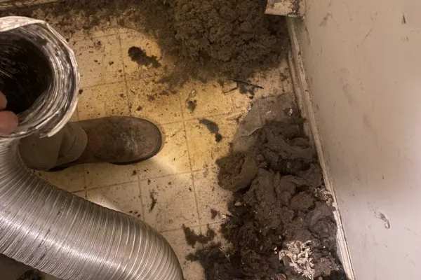 Bathroom vent cleaning process in New Jersey reveals significant debris accumulation and potential hazards Bathroom vent cleaning process in New Jersey reveals significant debris accumulation and potential hazards