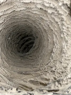 Mold remediation process reveals dirty air ducts in a New Jersey home during inspection Mold remediation process reveals dirty air ducts in a New Jersey home during inspection