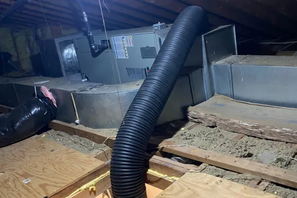 Air purification system installation utilizing UV light in an attic in New Jersey Air purification system installation utilizing UV light in an attic in New Jersey